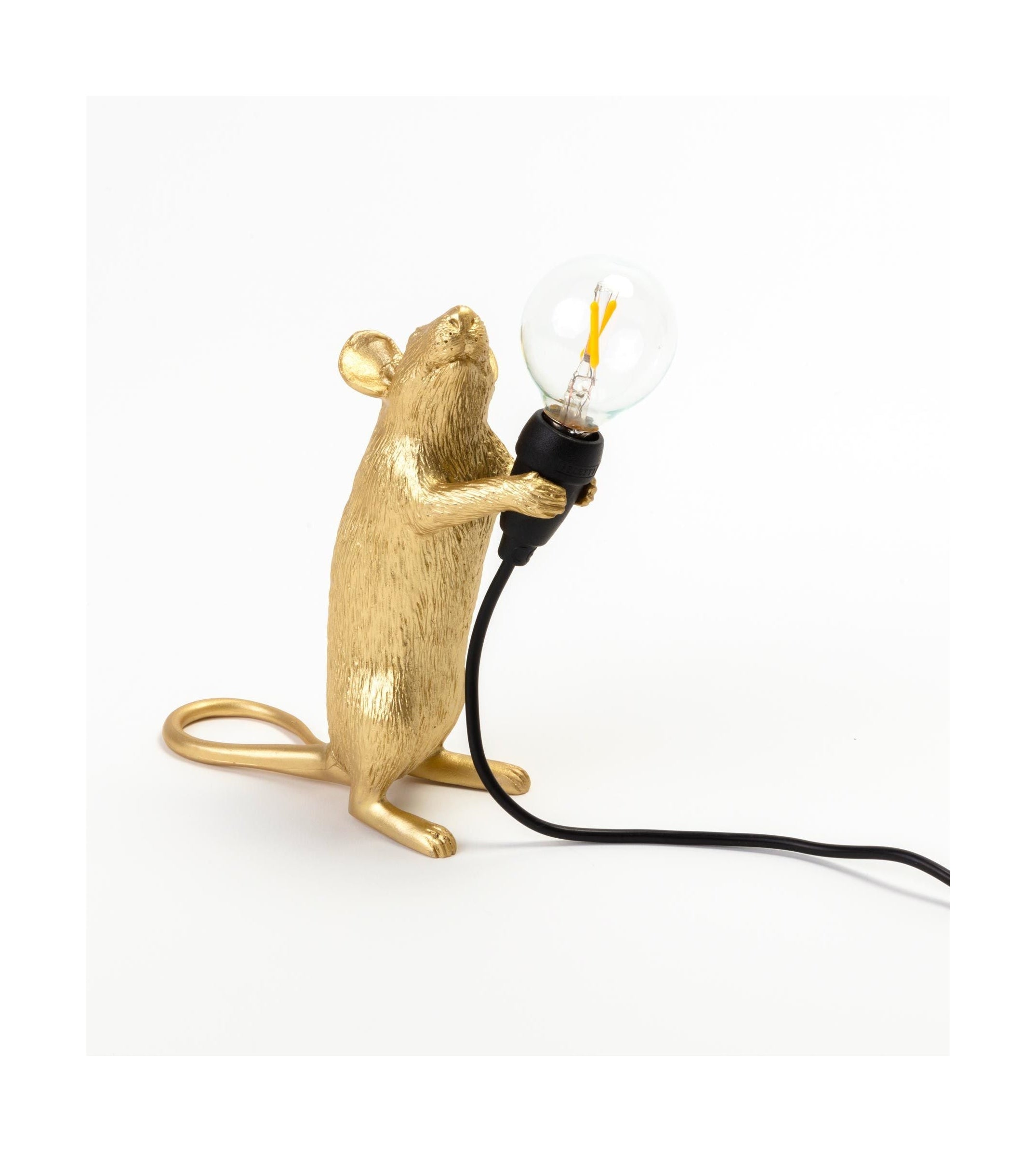 Seletti Mouse Lamp Step, Gold