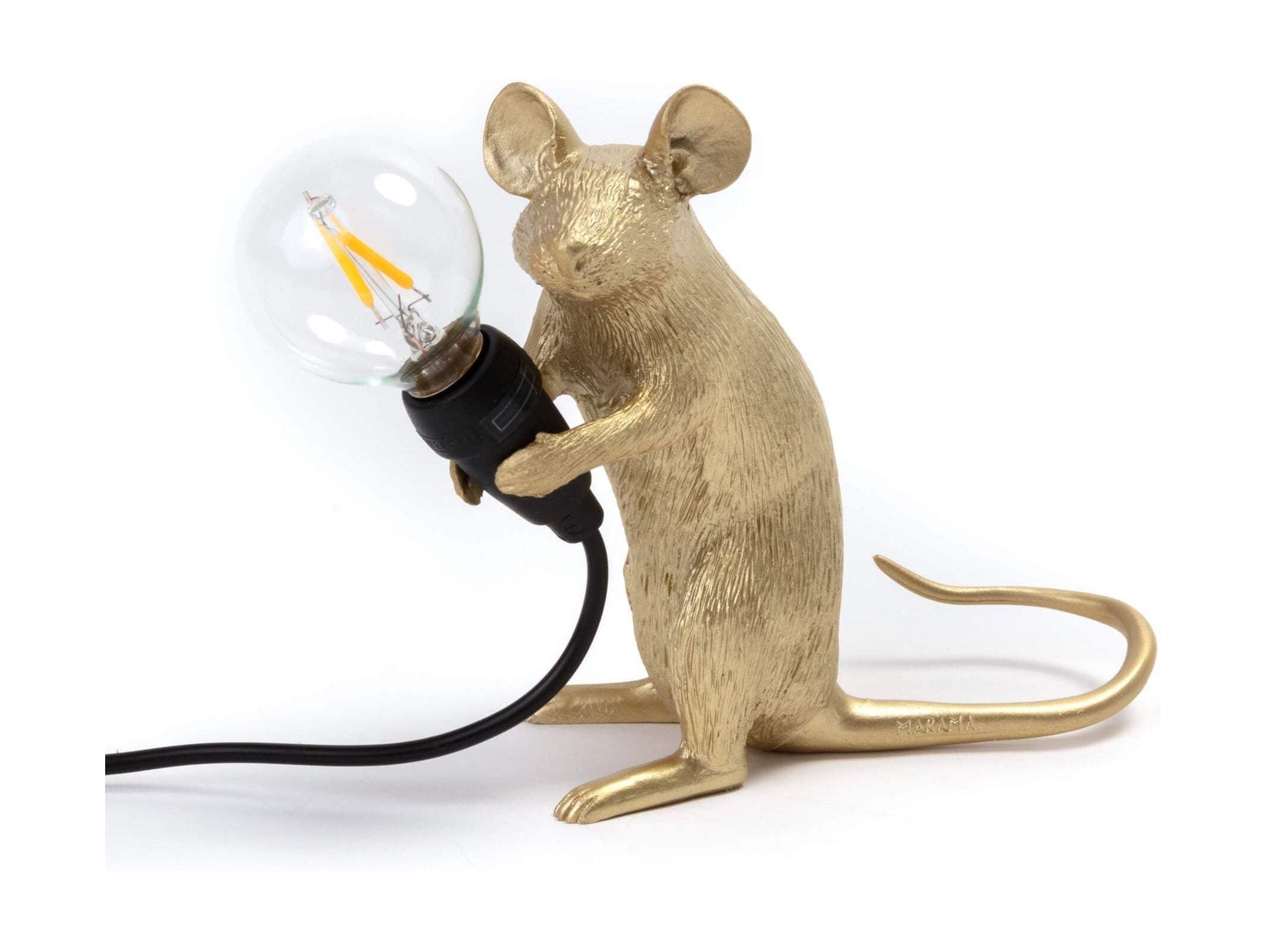 Seletti Mouse Lamp Mac, Gold