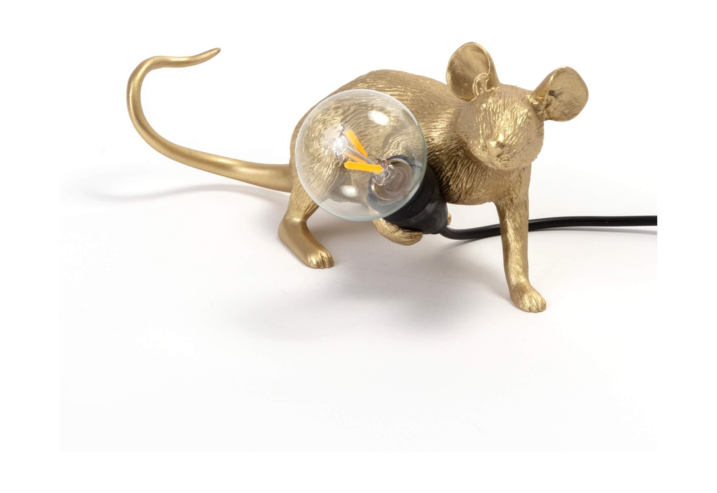 Seletti Mouse Lamp Lop, Gold