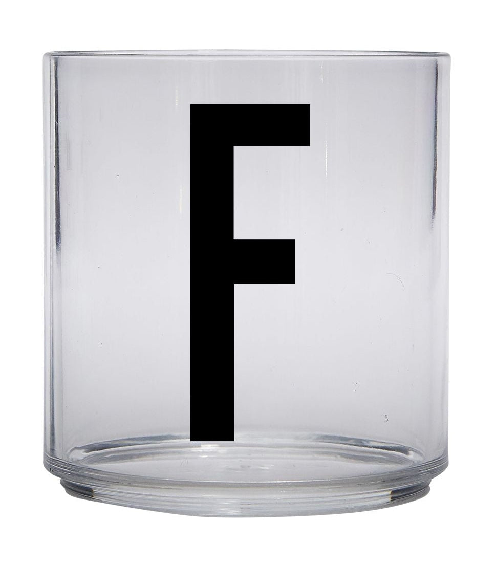 Design Letters Kids Personal Tritan Drinking Glass, F