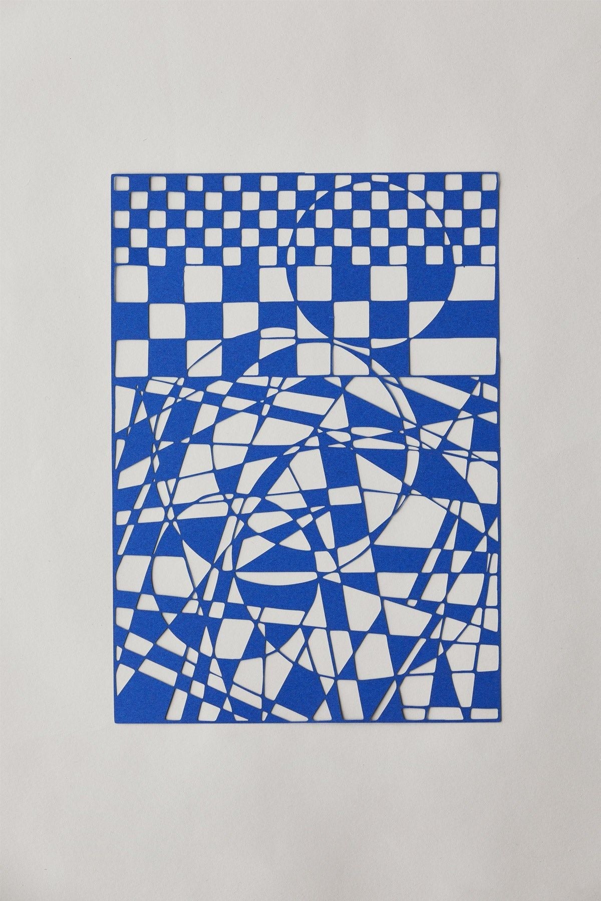 Studio About Papercut A4 Geometrisk rektangel, blå