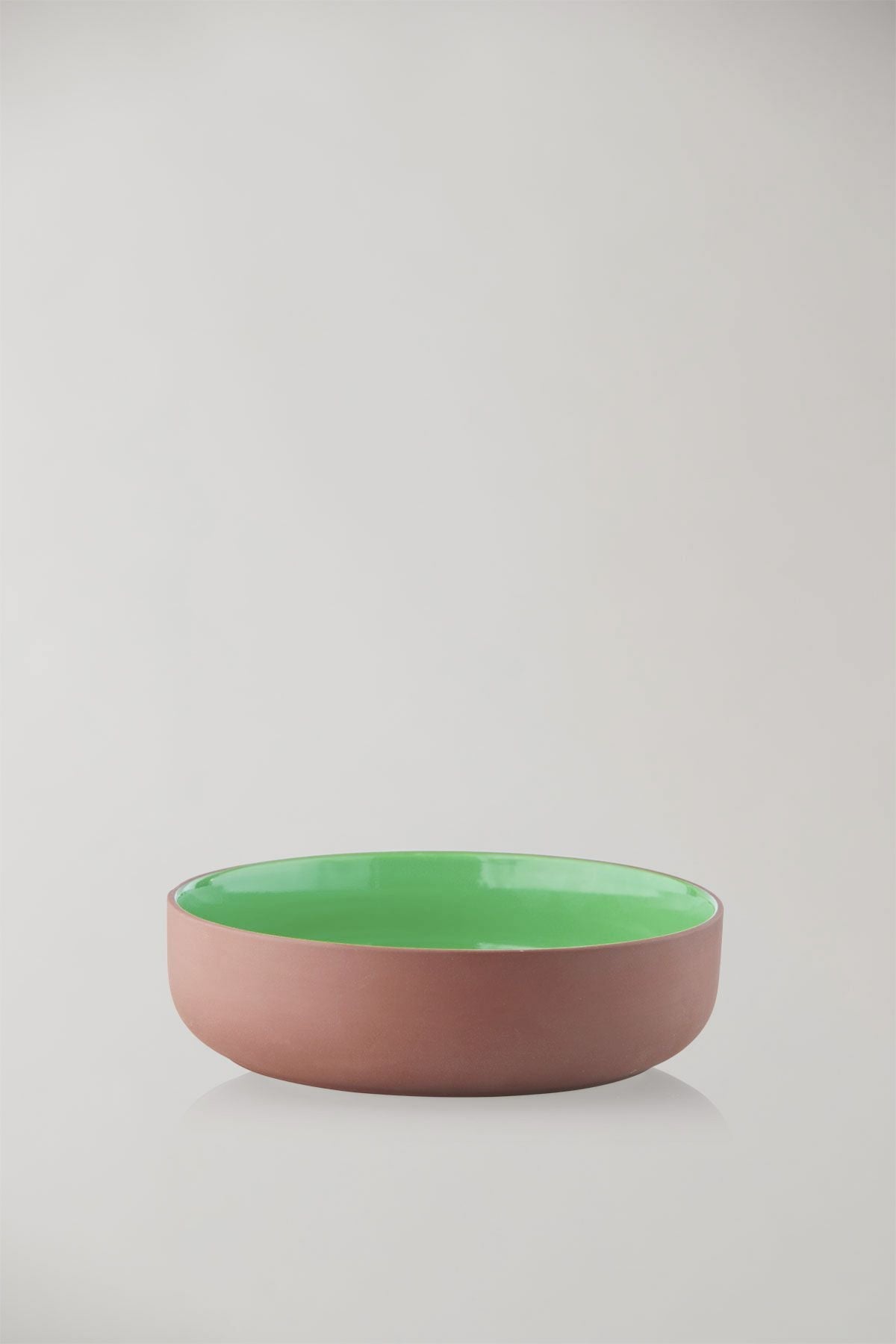 Studio About Clayware -serveringsskål, terracotta/grøn