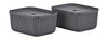 Zone Denmark Pulp Storage Box 32x23x15 Cm 2 Pcs, Black