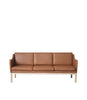 Fdb møller mk46 Mogens Koch 3 pers. Sofa, eg/cognac læder