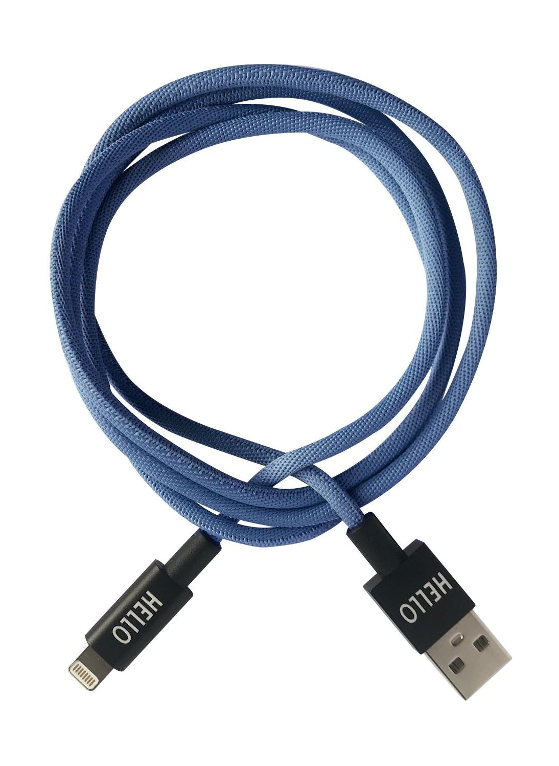 Design Letters Min kabel i telefon 1 m, dammig blå