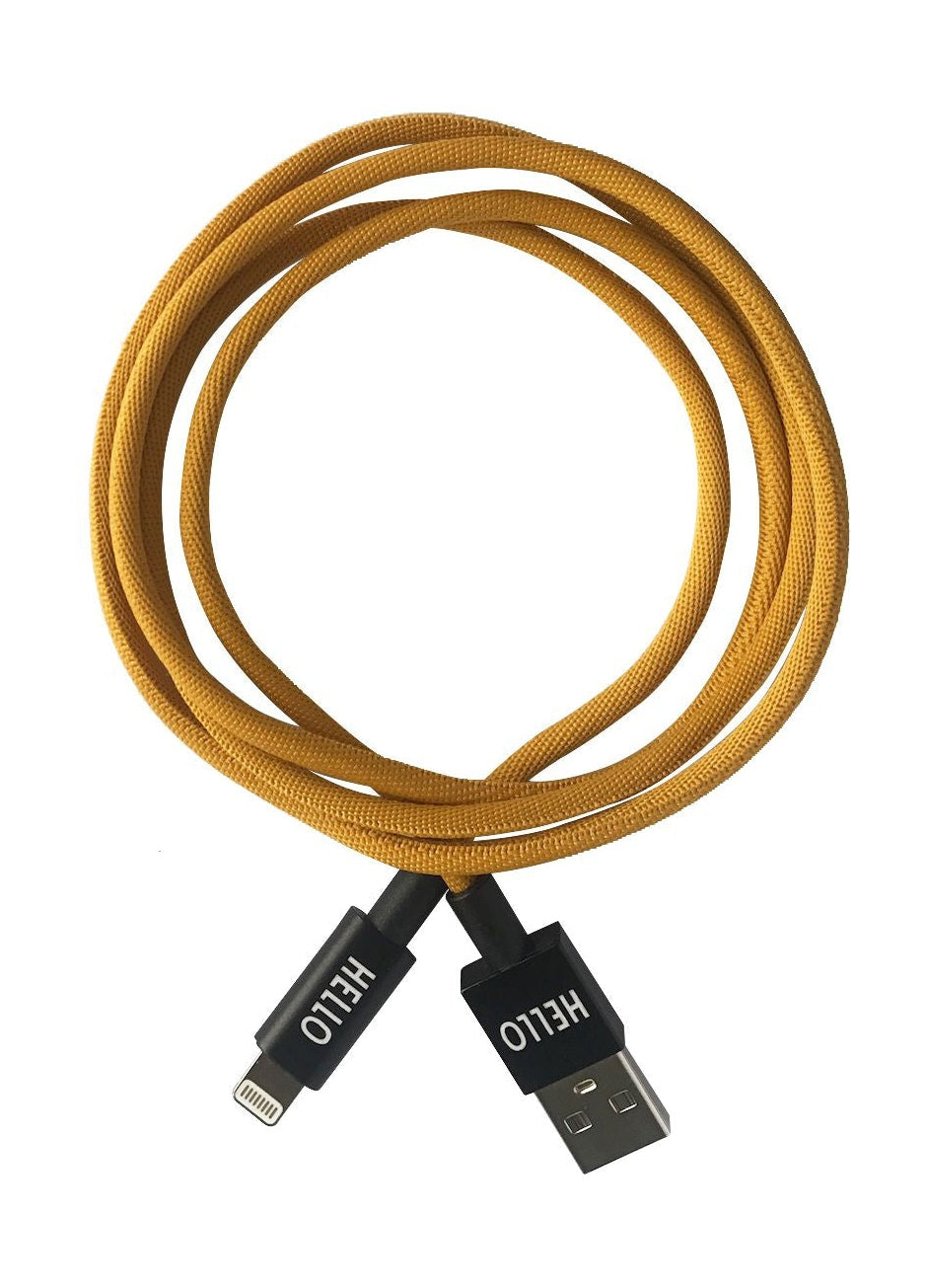 Design Letters Min kabel i telefon 1 m, senap