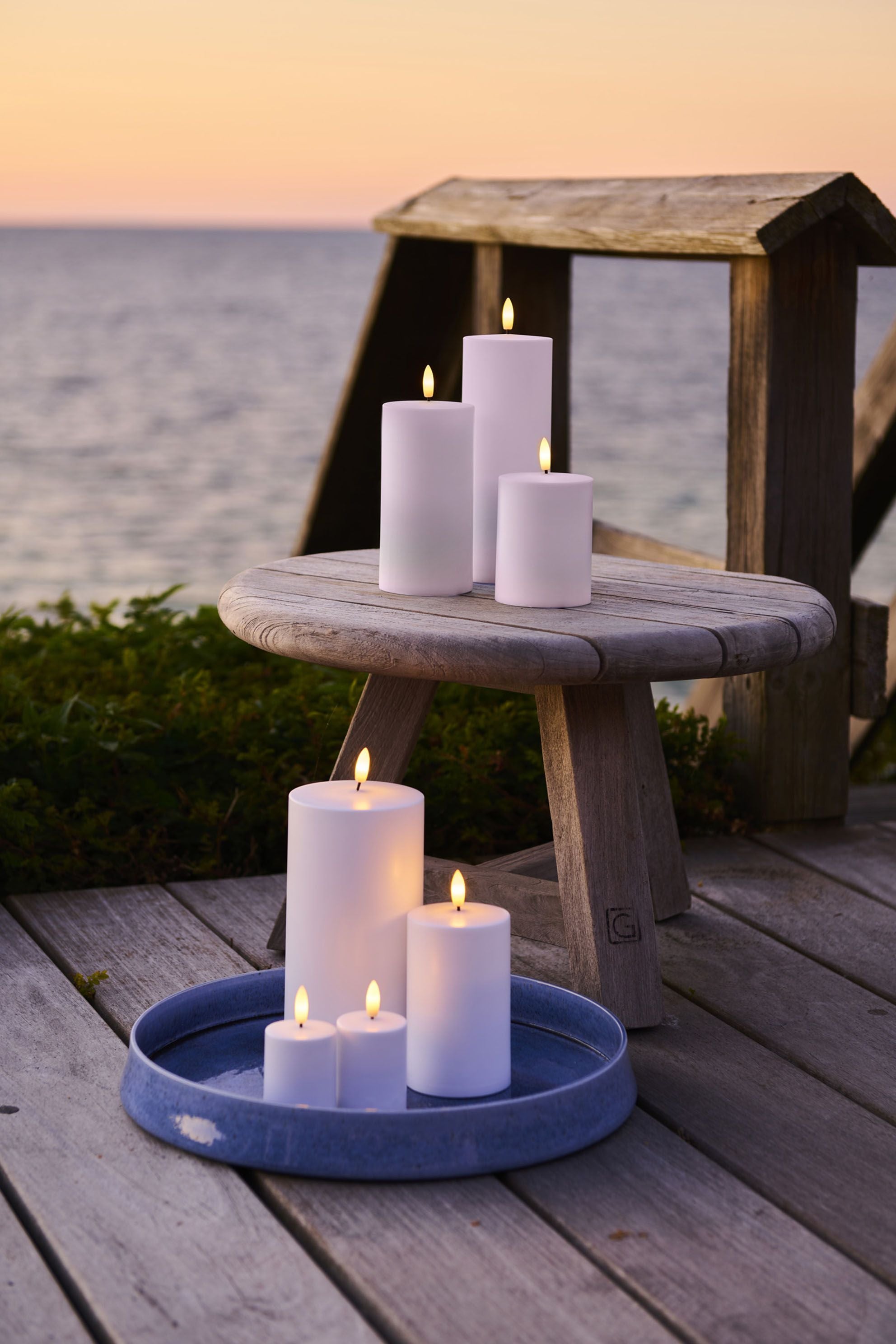 Sirius Sille Outdoor LED CANDLE 3 PCS., Hvid