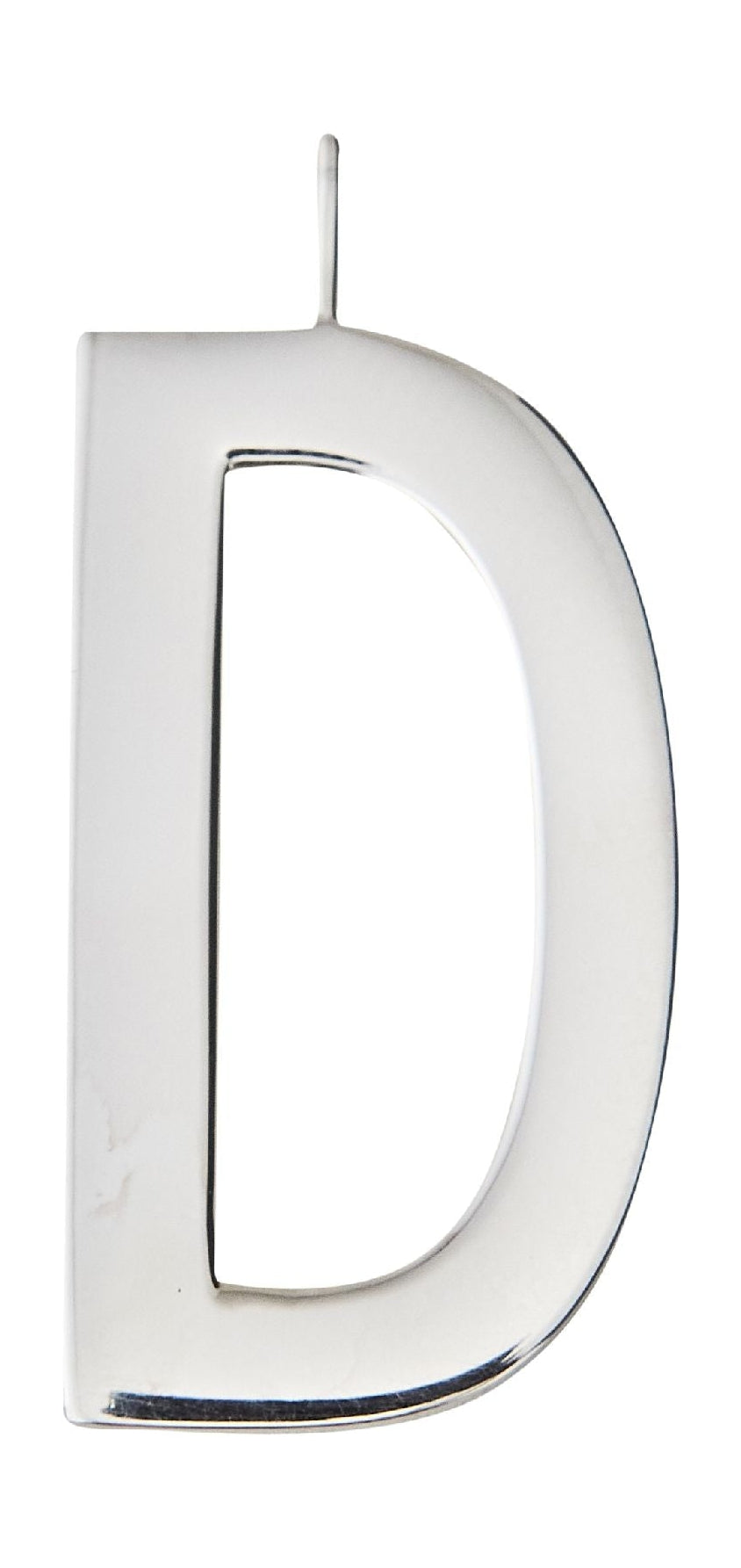 Design Letters Brev för initialt halsband 30 mm silver, D