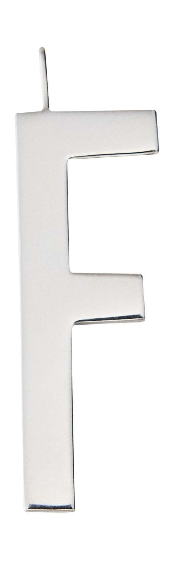 Design Letters til indledende halskæde 30 mm sølv, F