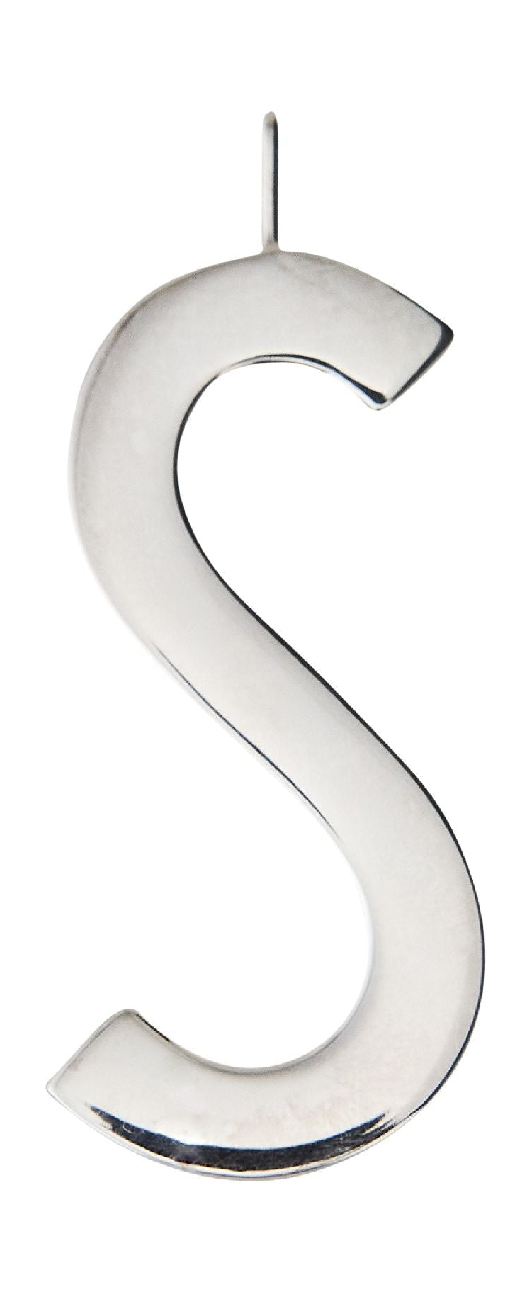 Design Letters Brev för initialt halsband 30 mm silver, s