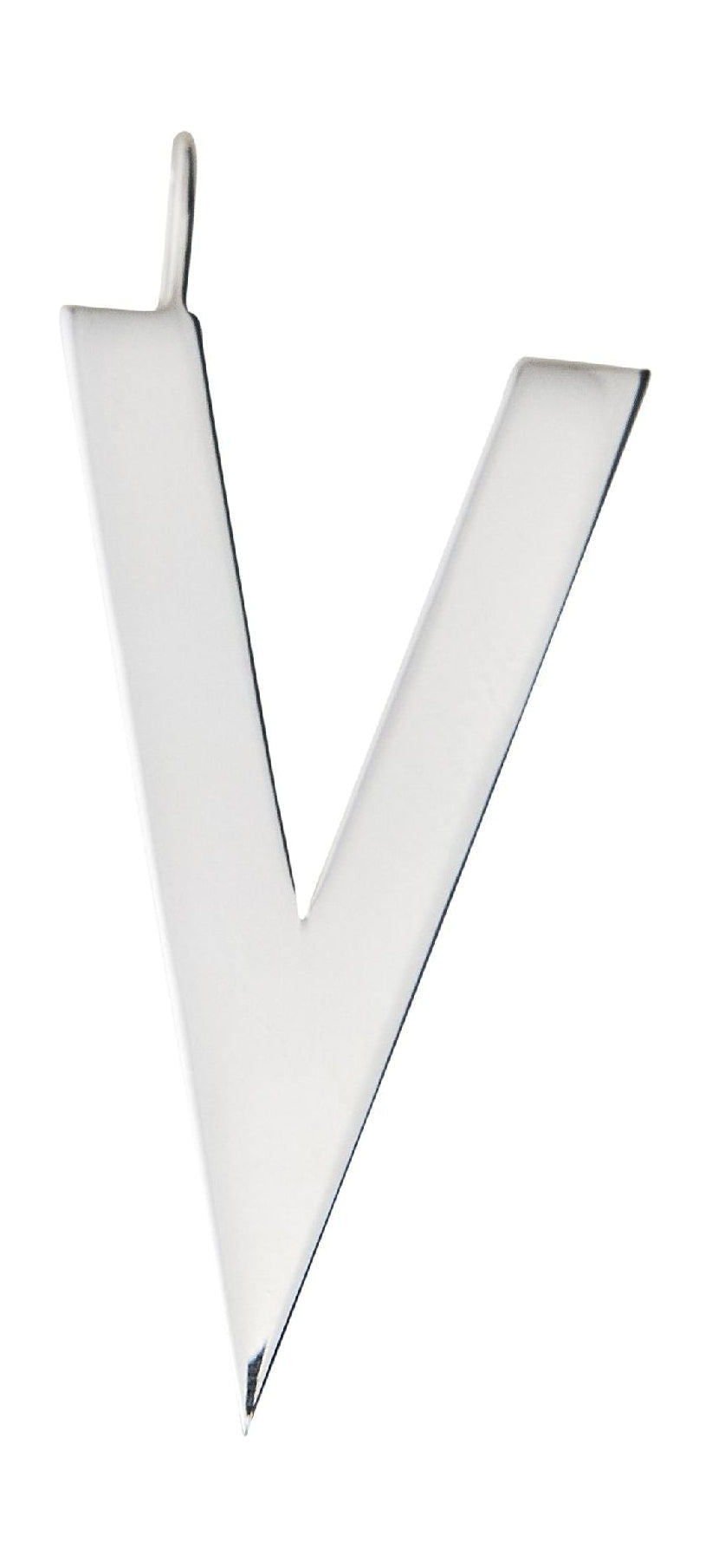 Design Letters Brev för initialt halsband 30 mm silver, v
