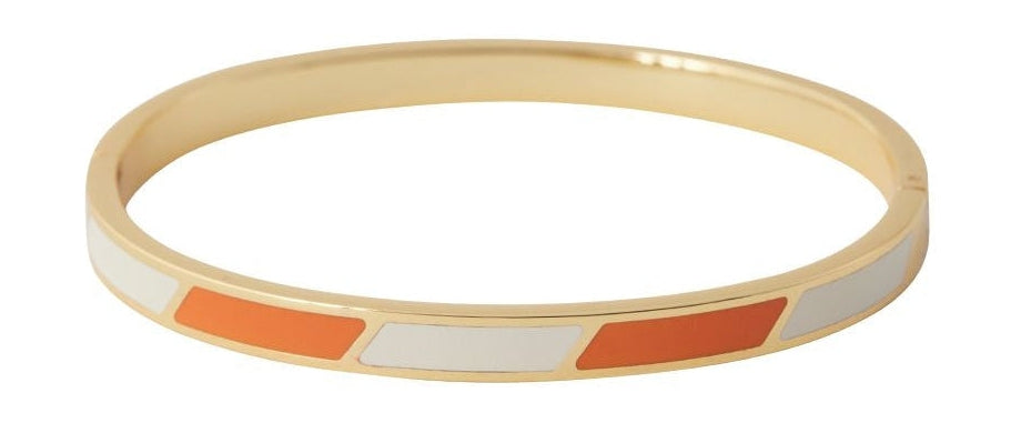 Design Letters Randig godis armband, orange tiger/vit