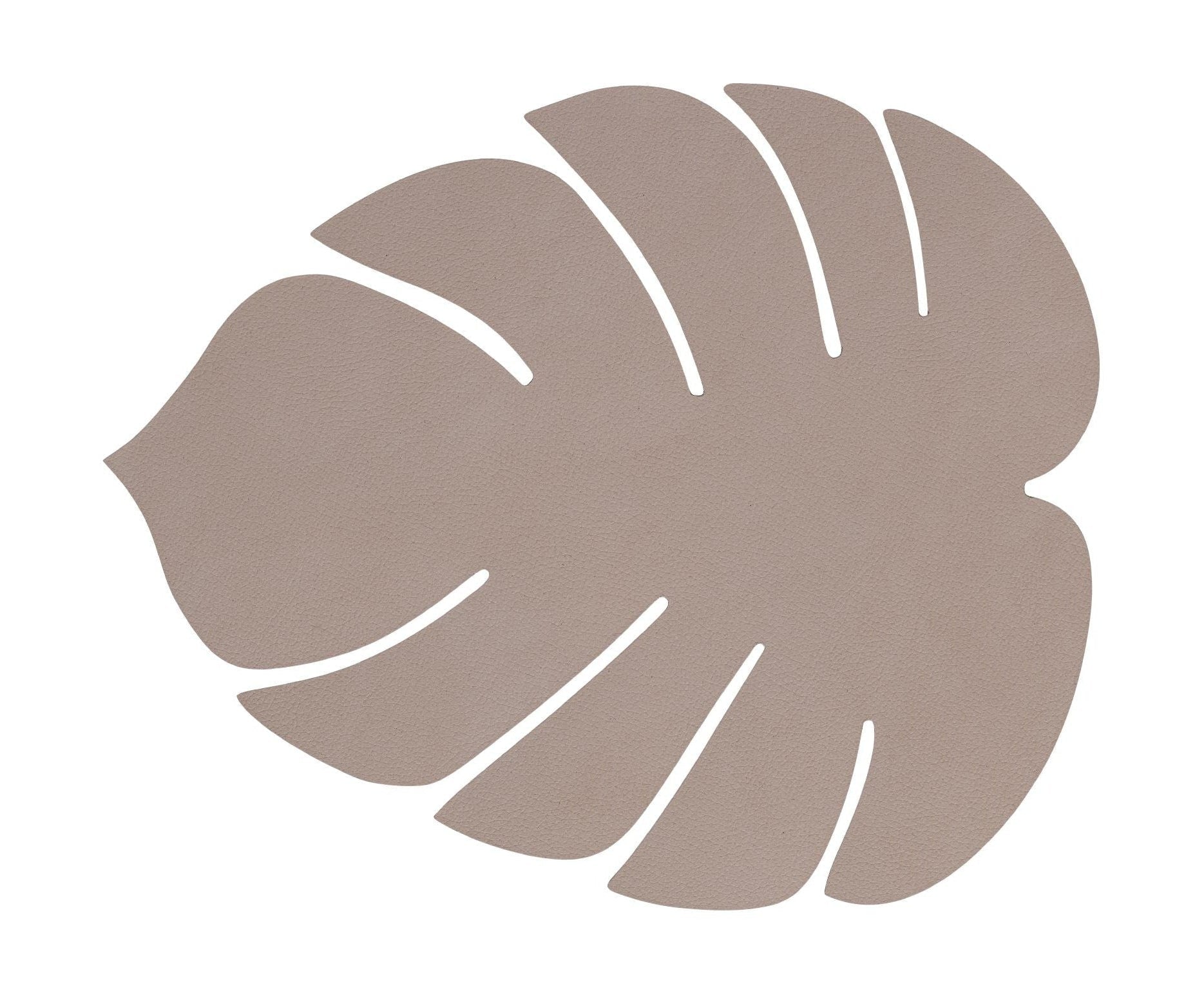 Lind DNA Table Mat Monstera Leaf S, Clay Brown