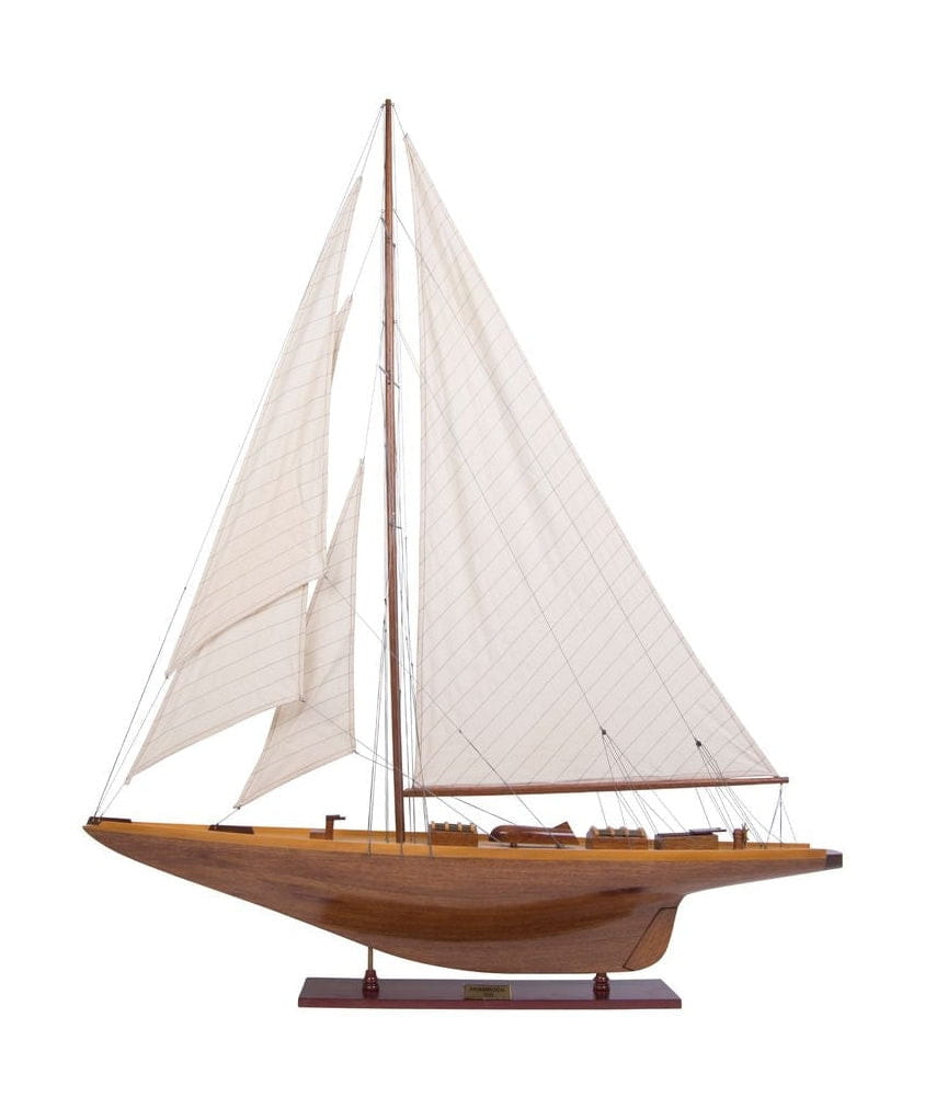 Authentic Models Shamrock Yacht Wood Sailing Ship Model