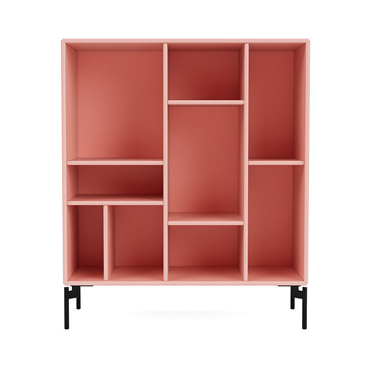 Montana Compile Decorative Shelf With Legs, Ruby/Black