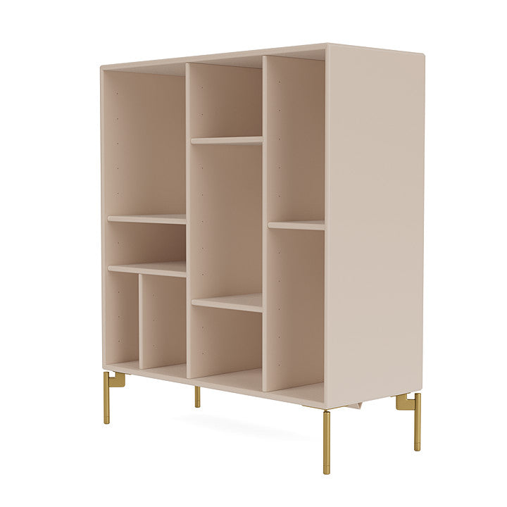Montana Compile Decorative Shelf With Legs, Clay/Brass