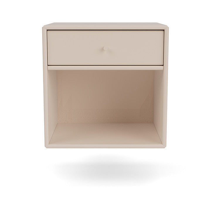 Montana Dream Nightstand With Suspension Rail, Clay