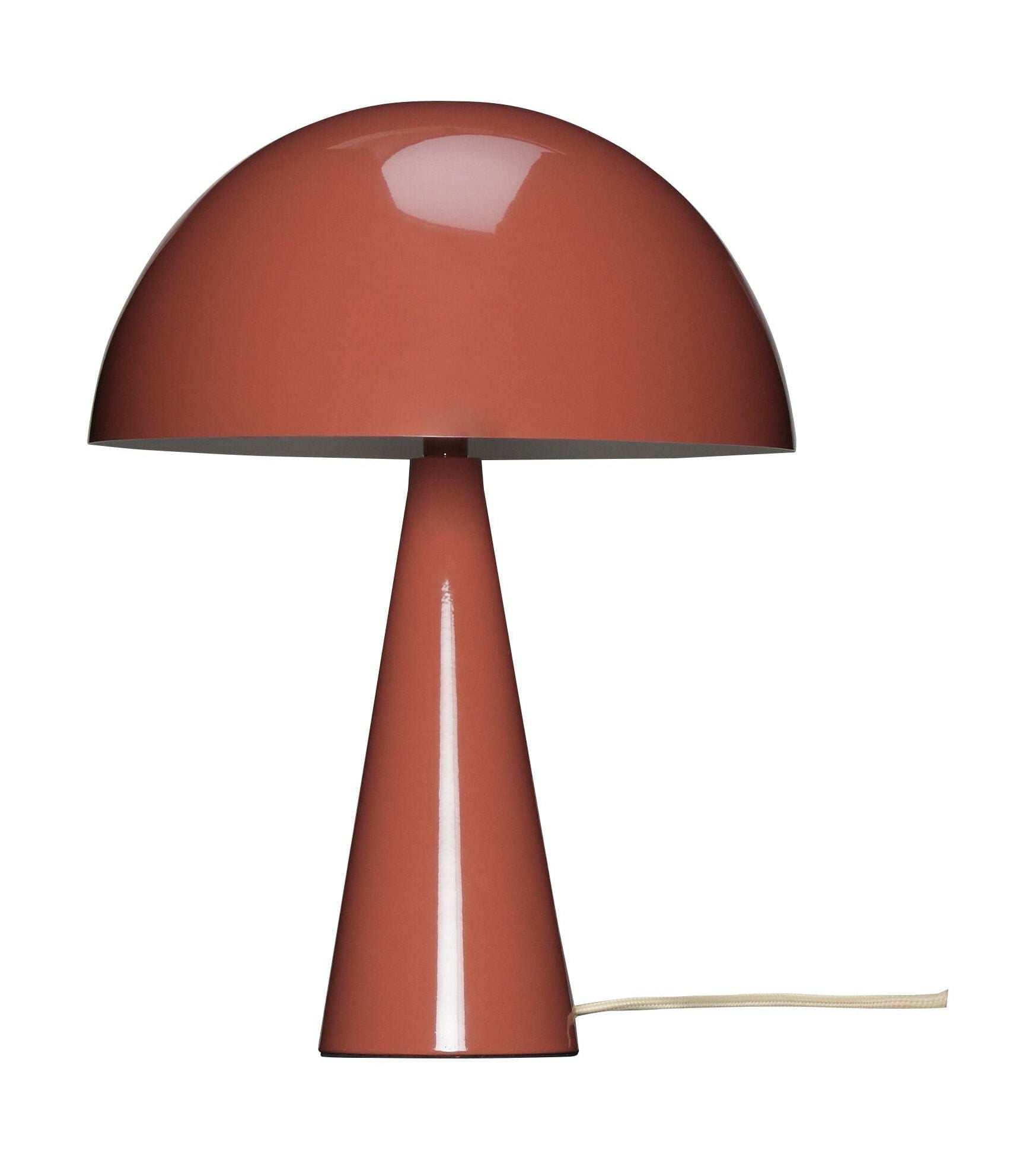 Hübsch Mush bordslampa mini, rödbrun/sand