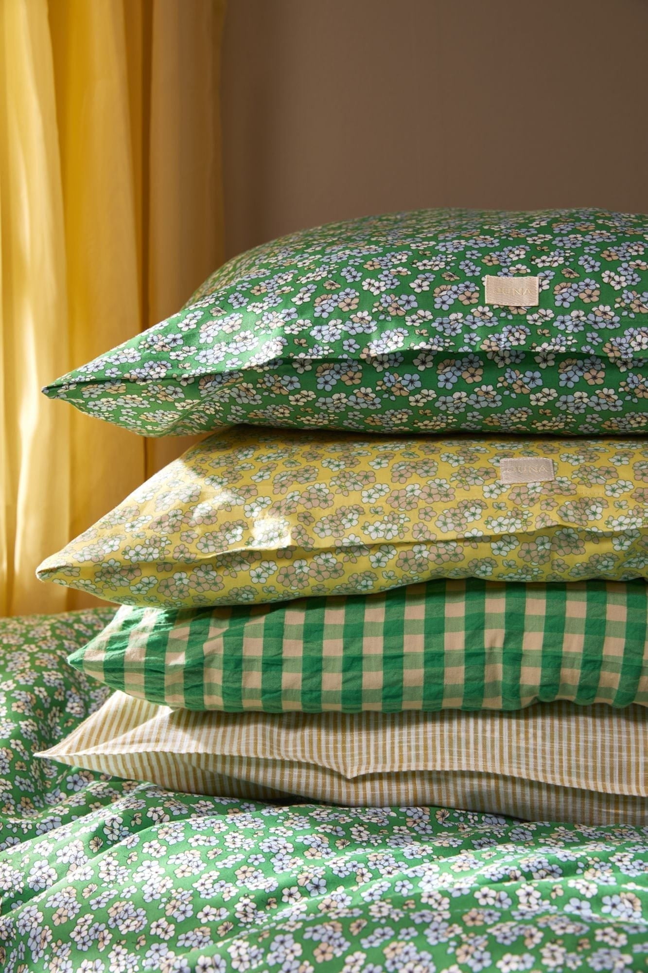 JUNA Behagligt sängkläder 200x220 cm, grönt