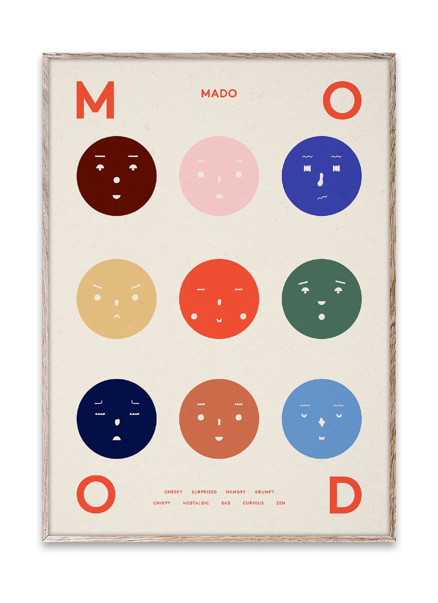 Paper Collective 9 Moods Poster, 30x40 cm