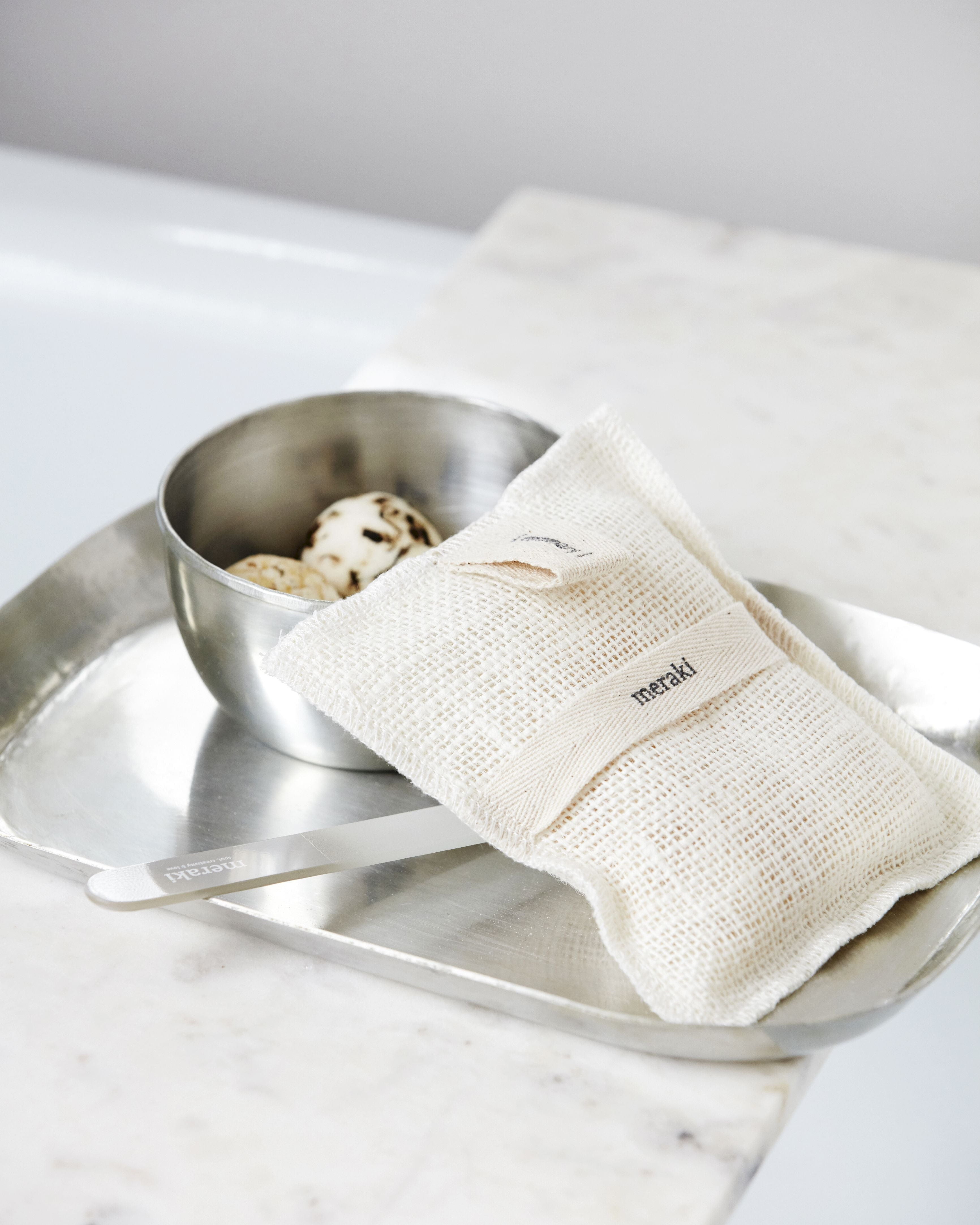 Meraki Bath Mitt 140 g, rosmarin