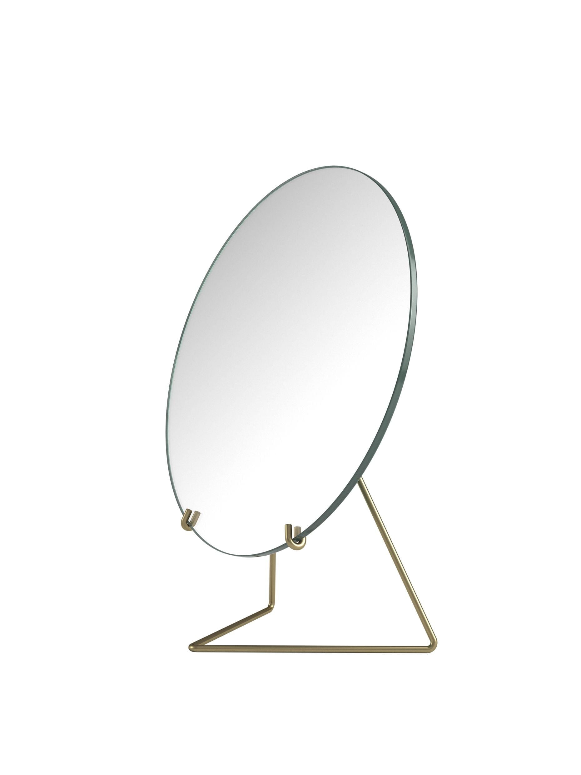 Moebe Standing Mirror Spejl Ø30 Cm, Messing-Moebe-662292600-MIBR30-MOE-Allbuy