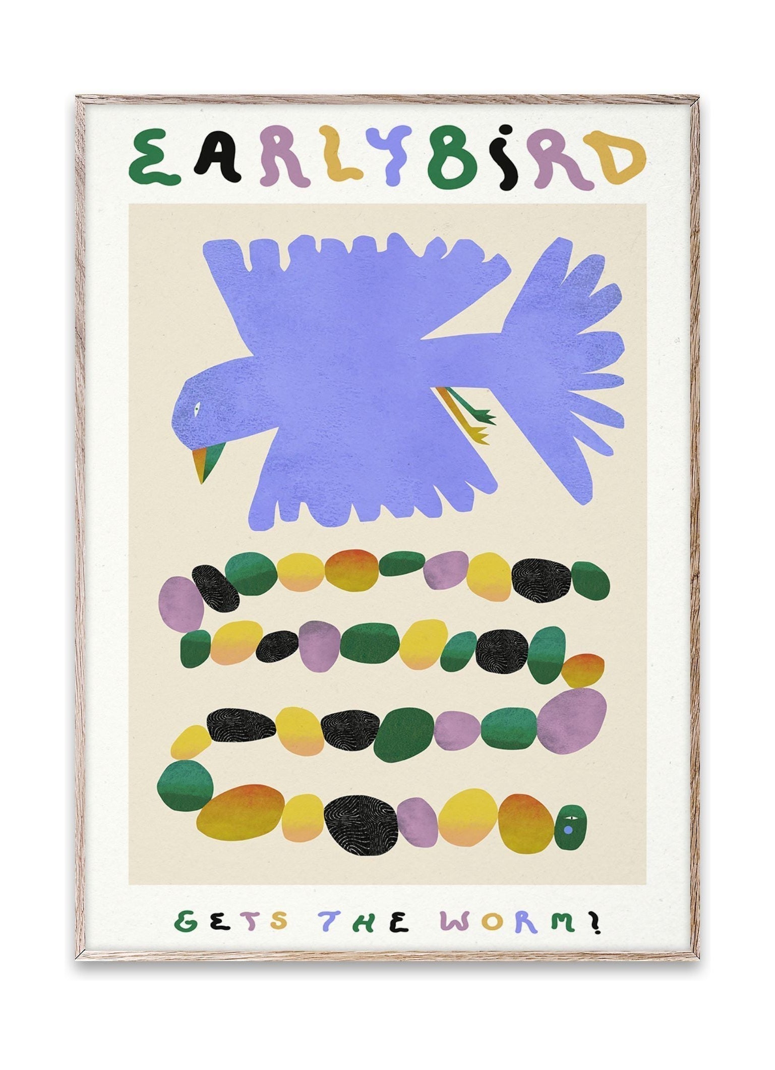 Paper Collective Early Bird Gets The Worm Plakat, 30X40 Cm
