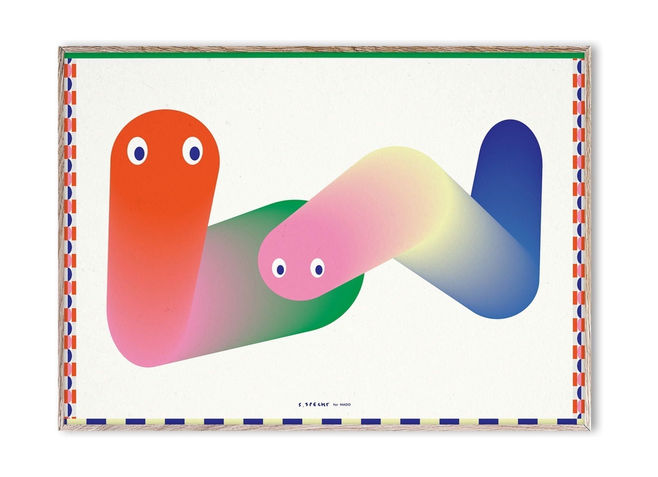Paper Collective Worms Plakat, 30X40 Cm