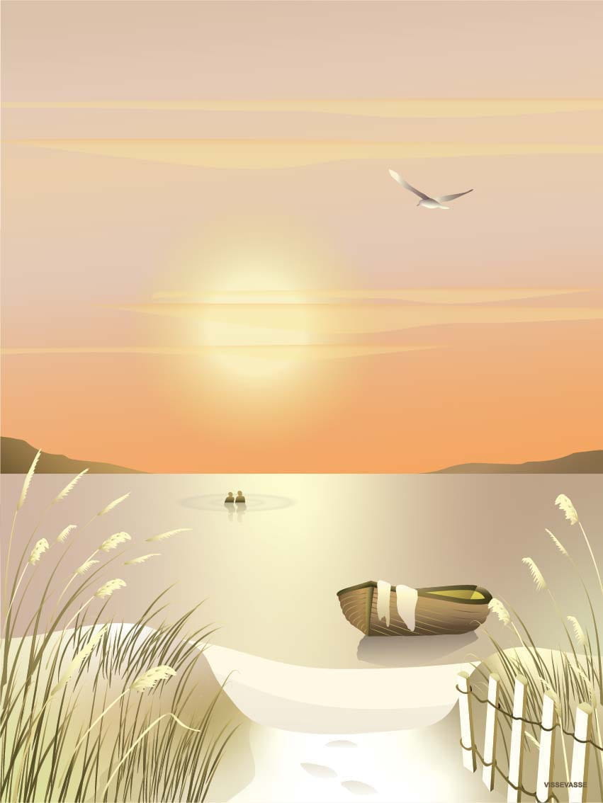 Vissevasse Dunes Plakat, 50x70 cm