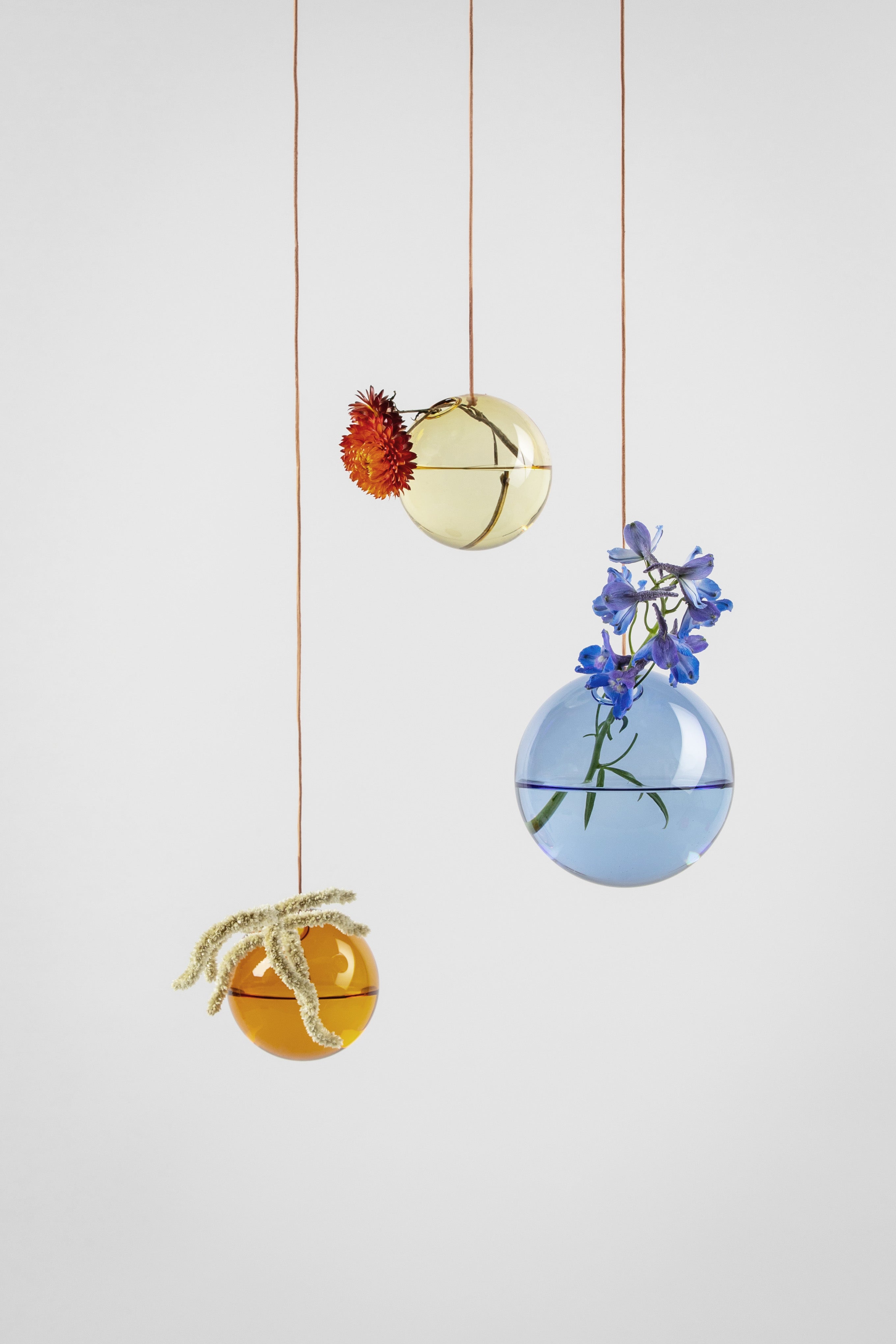 Studio About hængende blomsterboble vase lille, rav