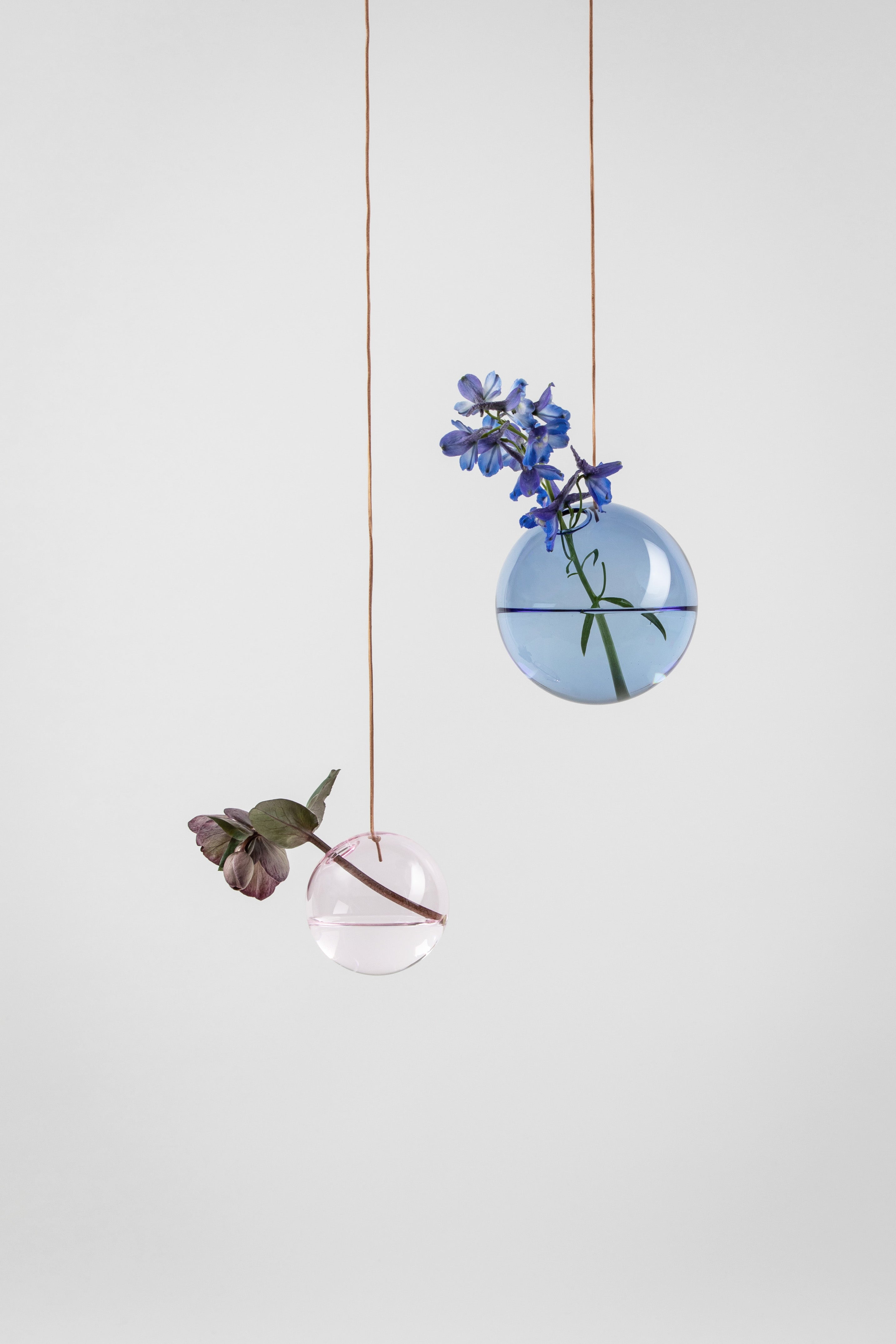 Studio About hængende blomsterboble vase medium, blå